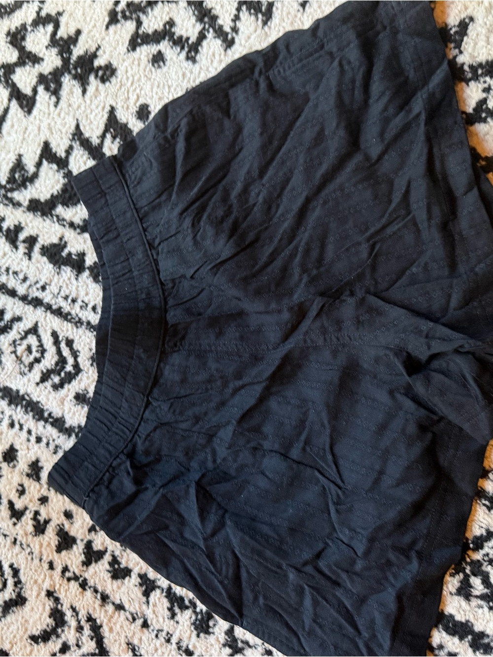 Black flowy shorts
